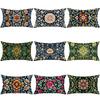 New Waist Pillow Cover Bohemian Style Decorative Living Room Sofa Cushion Cover Flower Print Cushion Cover