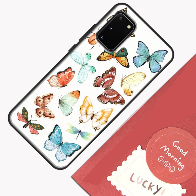 Butterfly Flower Phone Case For Samsung Galaxy S26 S25 Ultra S20 S21 S22 S23 S24 S10 Plus S25 FE Cover Shell
