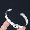 Halloween Deal 925 Silver American Dichroic Glass Gemstone Wife Bangle Jewelry