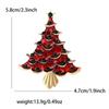 Vintage Enamel Christmas Tree Brooch Pin Rhinestone Brooches Party Jewelry Gifts
