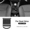 Real Soft Carbon Fiber Sticker For Seat Ibiza 2003 2004 2005 2006 2007 2008 LHD RHD Manual Car Gear Center Console Panel Trim