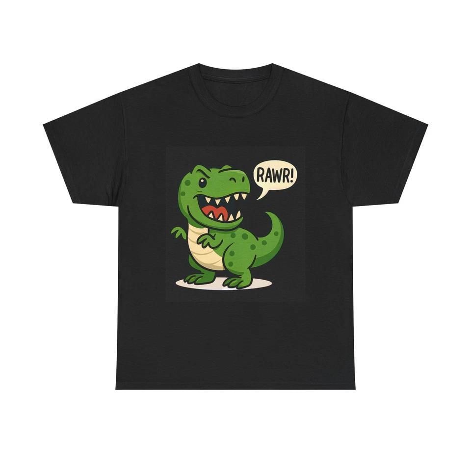 Cute Dinosaur Tee, Fun T-Shirt for Adults Unisex