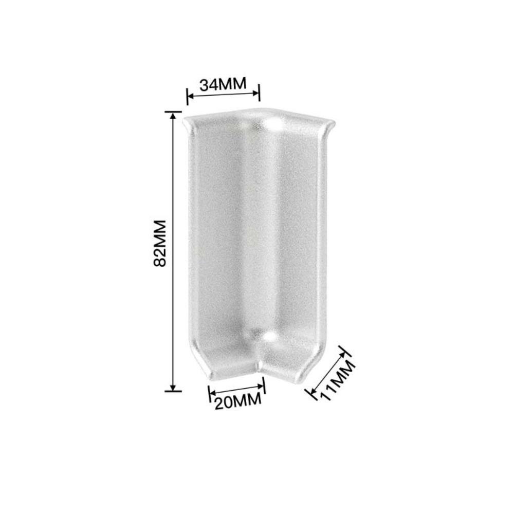 Самоклеящийся настенный плинтус 82 мм высотой, угловой декор для стен