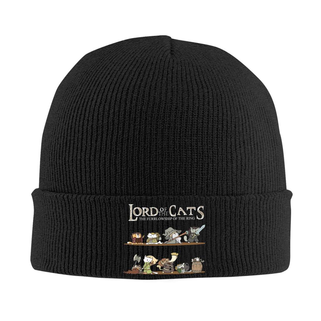 L-Lords of the Cats The Furllowship of the Ring Hat Autumn Winter Skullies Beanies New Caps Unisex Acrylic Knitted Hat