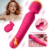 Мощный АВ Вибратор Дилдо Волшебная Палочка для Женщин Стимулятор Клитора Точка G Вагинальный Массажер Нагрев Взрослые Секс-Игрушки для Женщин