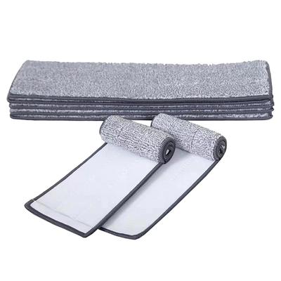 Ткань для чистки пола с волоконной шваброй, наклейте на швабру, чтобы заменить тканевую швабру для чистки