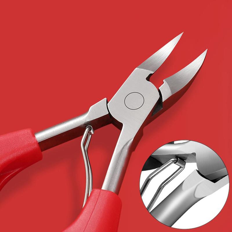 Кусачки для ногтей из нержавеющей стали, средство для удаления омертвевшей кожи, коррекция ногтей, толстые ногти, вросшие ногти, щипчики, кусачки