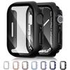 Стекло+Чехол для Apple Watch корпус 9 8 7 6 SE 3 iWatch Аксессуар Защитное стекло Apple watch series 44мм 40мм 38/42мм 45мм 41мм