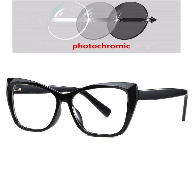 0 -0.5 -0.75 To -6.0 Blue Light Blocking Nearsighted Glasses For Women Spring Leg Cat Eye Minus Degree Prescription Spectacles