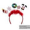 Christmas Deer Antler & Snowman Headband - Festive Party Headdress Gift
