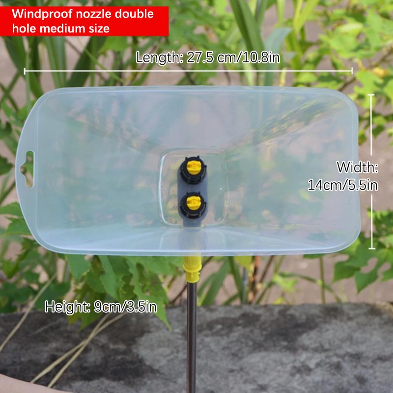Agricultural windproof nozzle used for farm spraying and garden irrigation