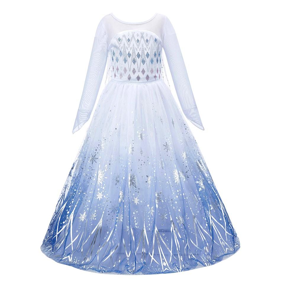 Girls Jasmine Princess Dress Children Elsa Anna Bella Rapunzel Mermaid Costume Kids Snow White Cinderella Aurora Dress