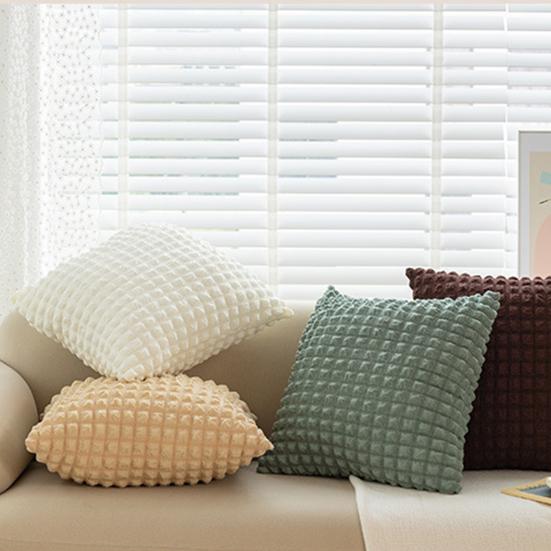 45x45 см квадратная наволочка слоеная решетка элегантный однотонный современный молния полиэстер диван спальня украшение дома подушка наволочка