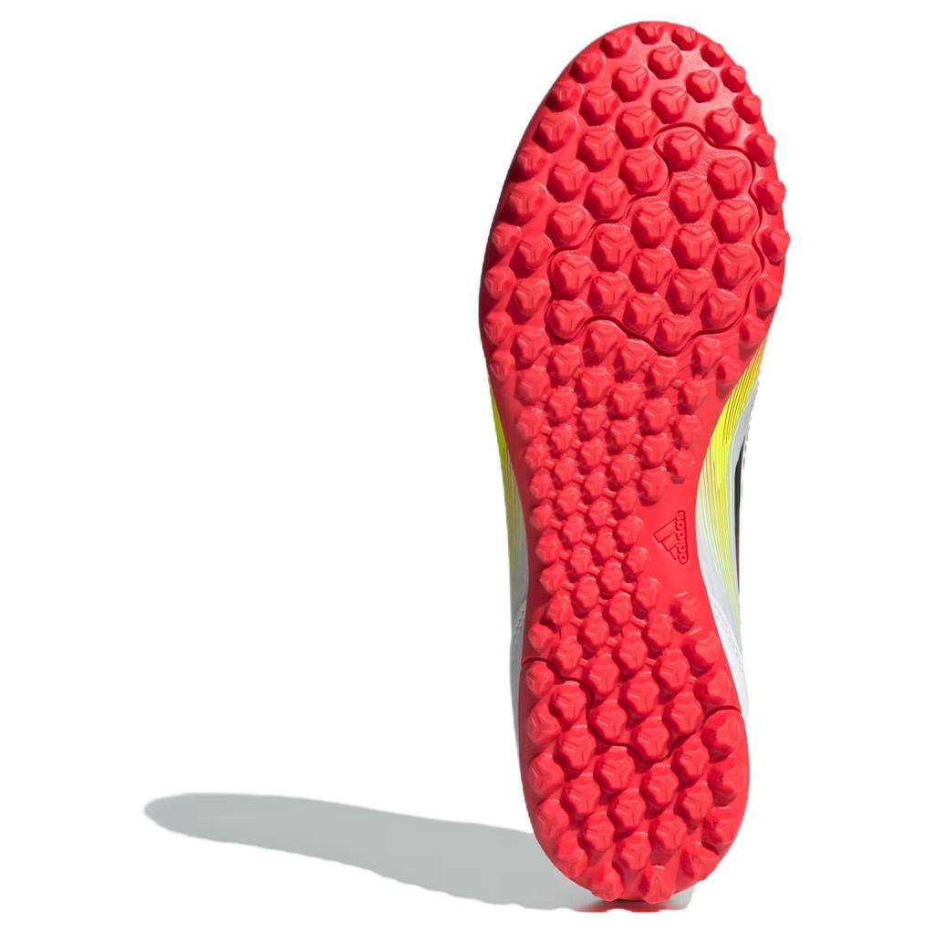 Adidas F50 Series Anti-Slip Wear-Resistant Soccer Shoes Unisex White Red Sneakers IE1225