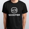СКУТЕР s S M L XL XXL цвета черный белый Унисекс рубашка Хлопок Оверсайз Большой Размер