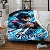 Customizable Demon Slayer4 Throw Blanket – Personalized Name, All-Season Cozy Snug Blanket, Machine Washable, Personalized Blanket