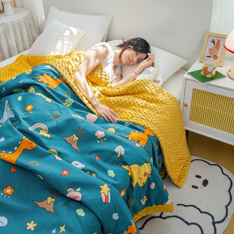 Стираный хлопок и лен, летние бобы, летнее прохладное одеяло, дышащее, тонкое одеяло с кондиционером для дома, одеяло с ворсом из ледяного шелка, летнее одеяло