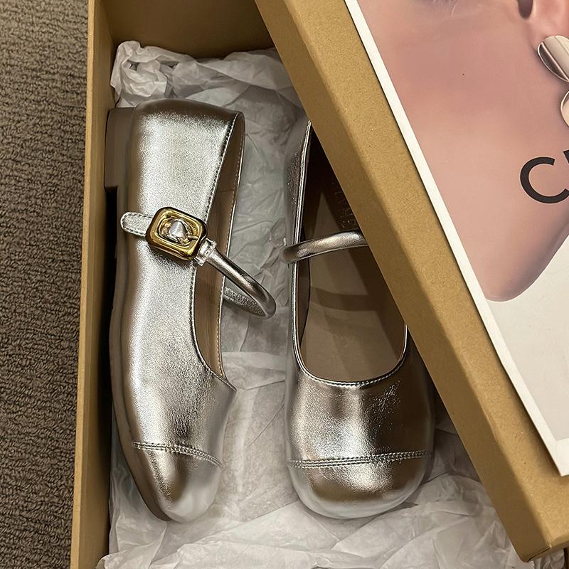 Модные и удобные мягкие туфли с закрытым носком, женские летние темпераментные универсальные нежные туфли Мэри Джейн