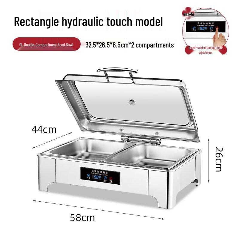 Commercial Buffet Food Warmer & Interchangeable Serving Pans