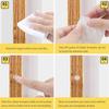 50Pcs/Sheet Rubber Silicone Anti-collision Particle Self Adhesive Transparent Furnitures Bumper Pad Door Cabinet Toilet Drawer