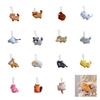 Animal Shapes Stuffed Bag Accessories Key Chain Pp Decoration Kids Girls Gift