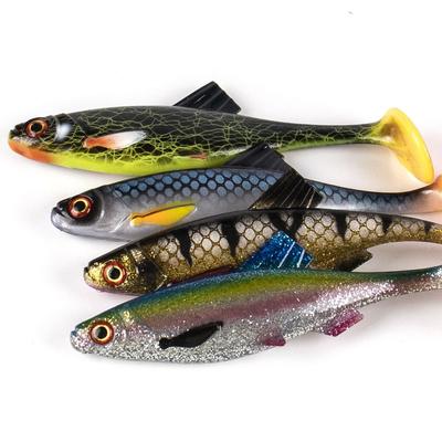 Искусственная приманка Swimbait с хвостовым плавником-Т, 3D-глаза, имитация, разноцветная, для рыбалки