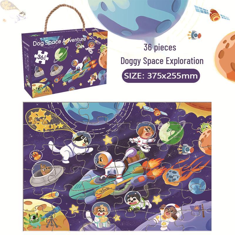Развивающий мультяшный пазл для детей 3-6 лет, идеальный подарок для мальчиков и девочек из детского сада
