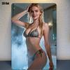 Печать Art Print xin Девушка в стиле D Black Chic с рыжими волосами для декора стены студии Прочная Гибкая Устойчивая к изгибу Подарок