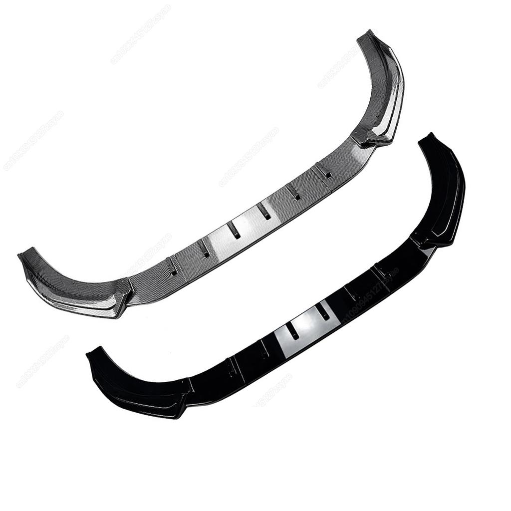 3Pcs Car Front Bumper Lip Spoiler Splitter Diffuser For VW Golf 8.5 MK8.5 GTI Rline 2024-2025+ ABS Gloss Black Bodykits Tuning