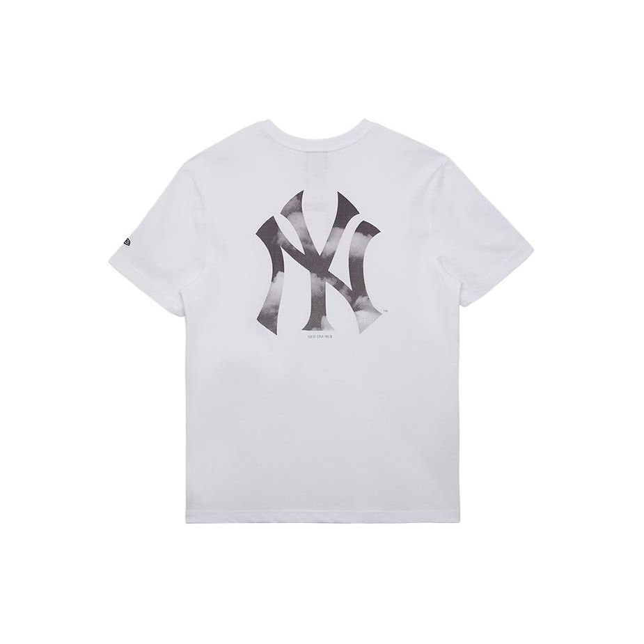 New Era Унисекс футболка с коротким рукавом свободного кроя с вышивкой New York Yankees Белый 14148861
