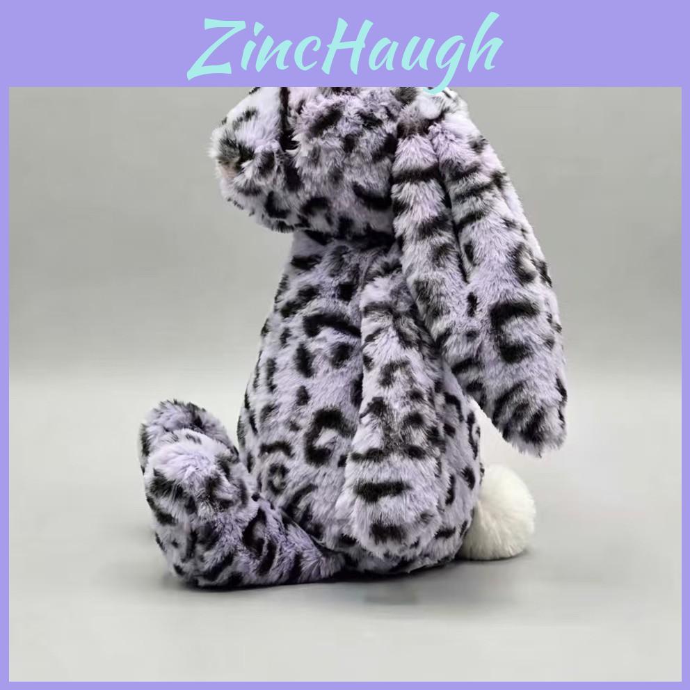 Purple Leopard Pattern Bonnie Bunny Plushie With Antidust Bag For Gift And Play