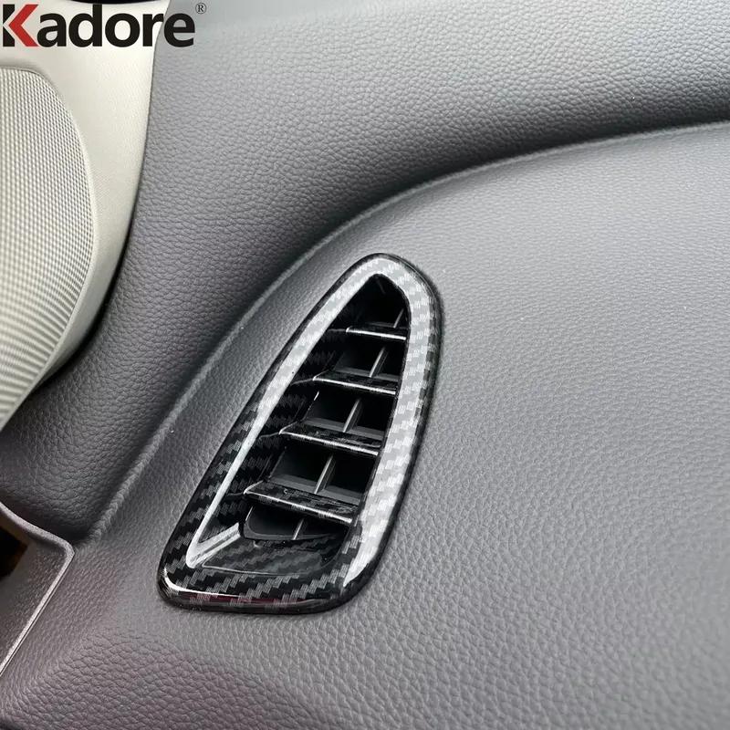 For Honda HR-V 2024 ZR-V -2024 Carbon Fiber Car Front Upper Air Condition Vent Outlet Cover Trim Interior Accessories
