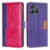 Phone Case For Motorola Edge 50 Neo 5G/Moto S50 5G/ThinkPhone 25 5G Contrast Color Wallet Leather Cover