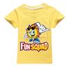 Новая летняя одежда для мальчиков, детская футболка для косплея Fun Squad, игровая футболка, пуловер из 100% хлопка, модные детские футболки для отдыха для мальчиков и девочек, топы