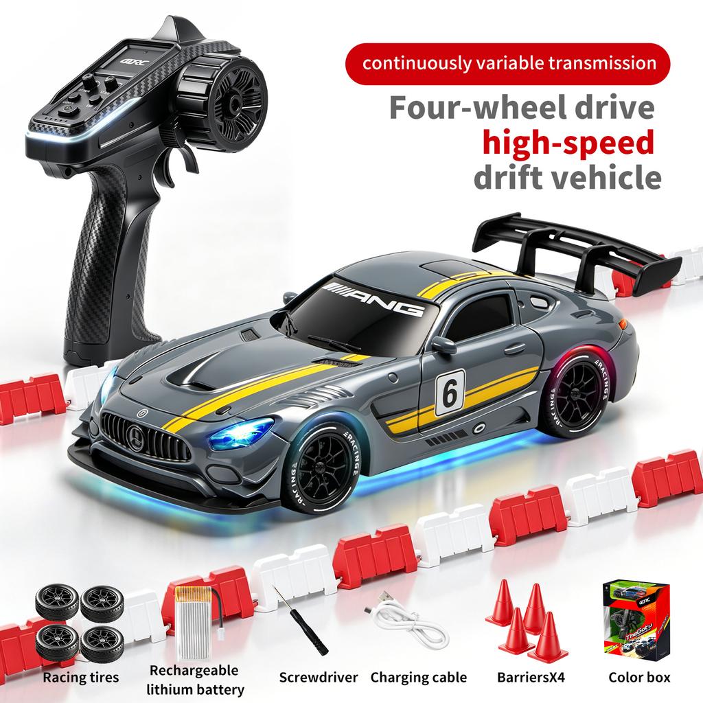 4DRC 1/43 4WD RC Drift Car 2.4GHz High Speed Remote Control Racing Car Desktop Mini Cars Cars for Boys Kids Toy Birthday Gift H6