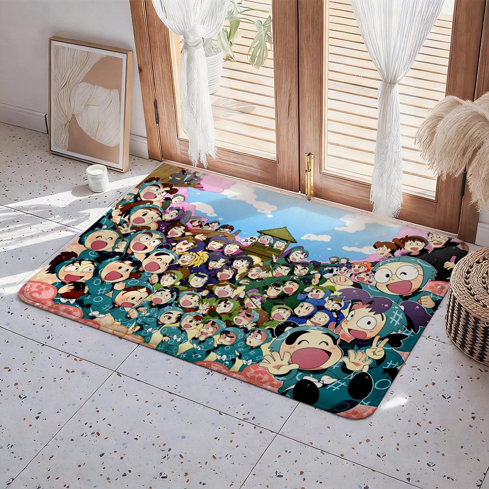 Anime N Nintama Rantarou Floor Mat Eco Flannel Doormat Non Slip Odorless Indoor Floor Rug Soft Short Plush Home Mat