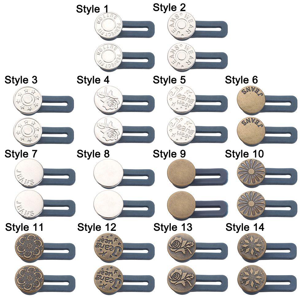 Крючки Брюки для беременных Швейные принадлежности Пояс Расширитель брюк Джинсы Убирающаяся пуговица