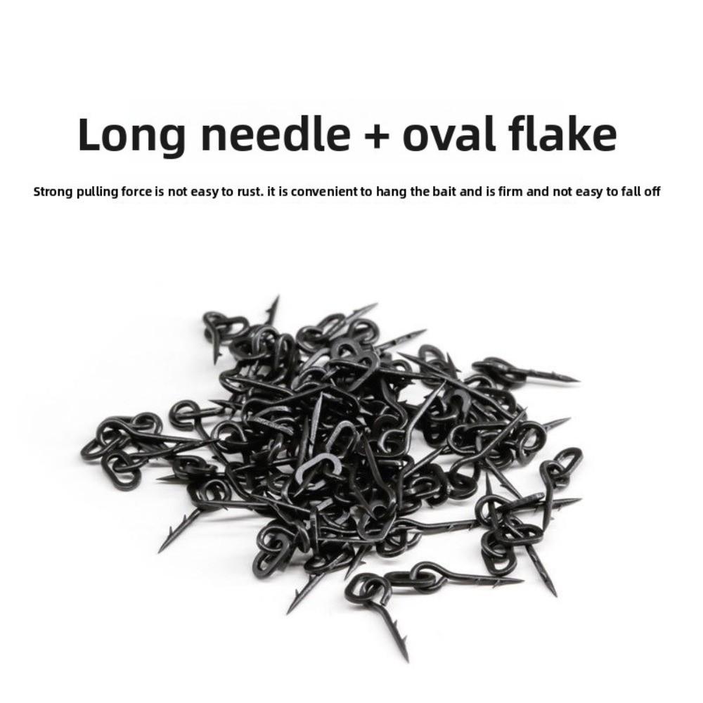 20pcs With Hook Barbs Carp Fishing Accessories Maggot Pin Hair Rig Method Feeder Freshwater Fishing