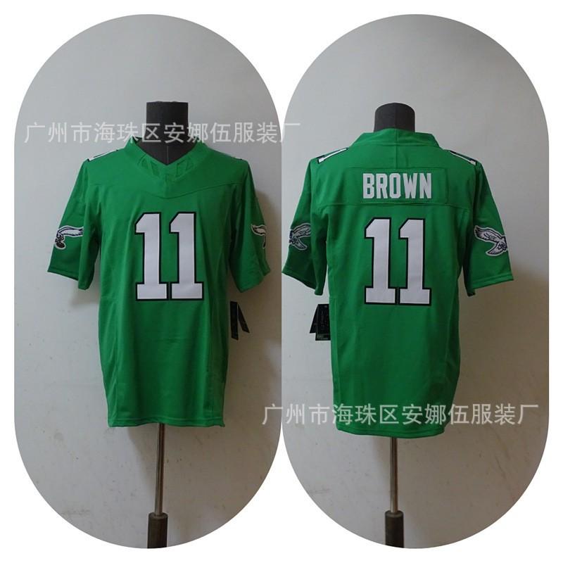 Philadelphia Eagles NFL Football Jersey T-Shirt Embroidered Cotton Sportswear Men Rugby Fan Apparel