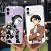GYKZ аниме Япония Атака Титанов прозрачный чехол для телефона для iPhone 13 11 Pro 12 XS MAX 7 X SE20 XR 6 8Plus противоударный мягкий чехол Капа