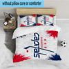 Capitals ice hockey 3PCS Bedding set,Ideal for 1pc Duvet Cover And 2pcs Pillowcases Perfect for Fan gift,Ideal for Bedroom, Dormitory