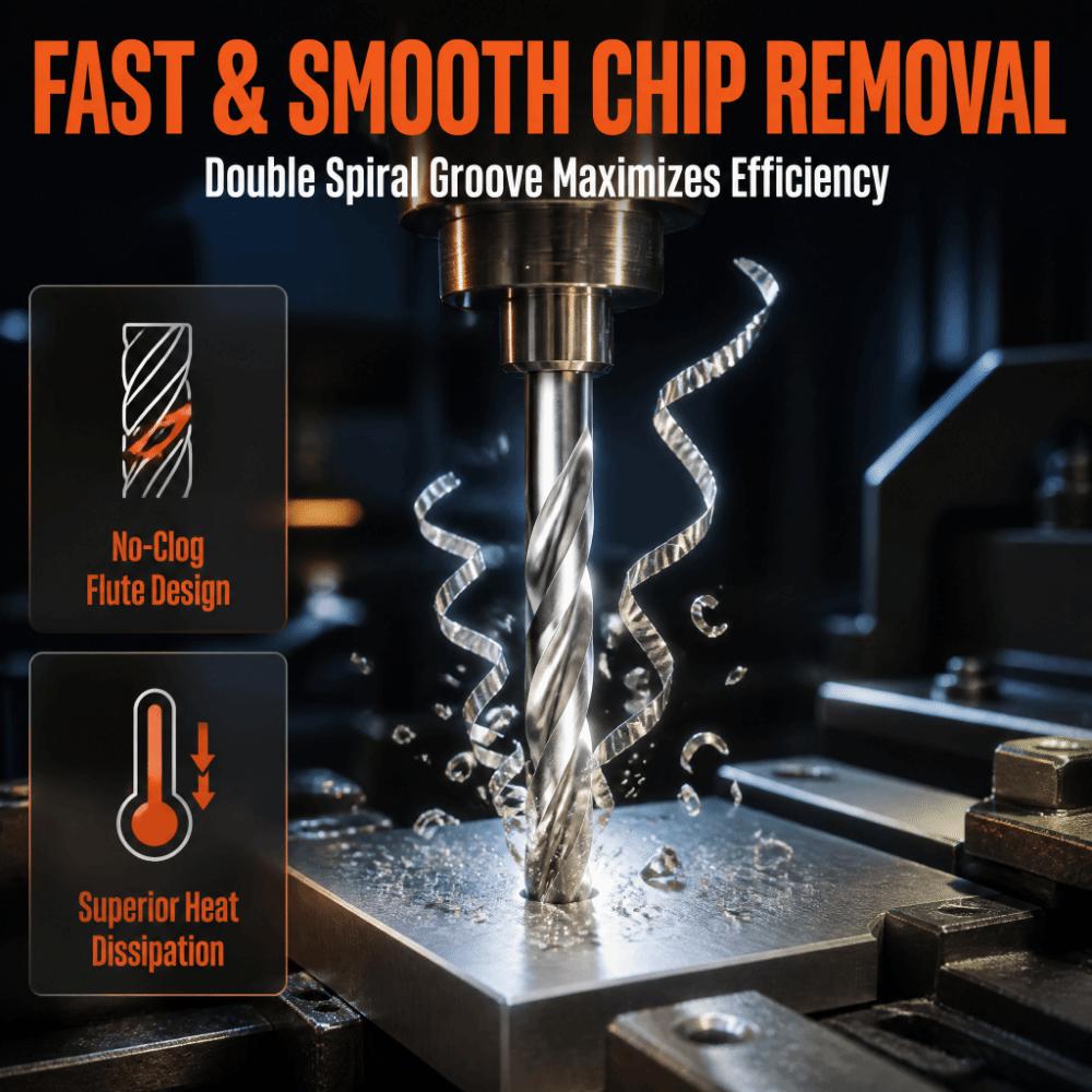 135 Degree Point HSS Drill Bit Double Spiral Groove Wood Drill Bit Drill Bit Set Wood Drilling