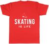 Ice Skating is Life Unisexs Unisexs Ladies TShirt Tee