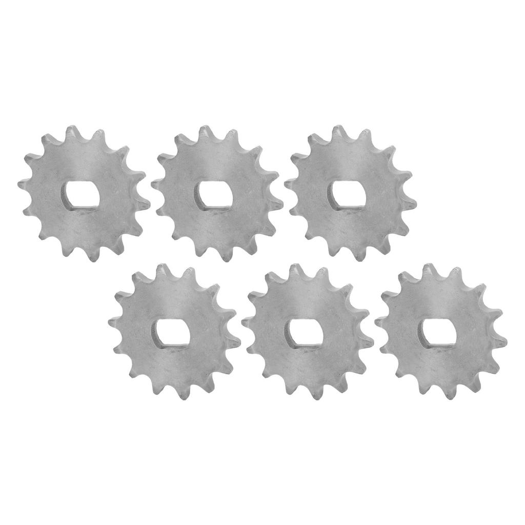 6 шт. Звездочка цепи Колесо Скорость велосипеда Редукторный двигатель Аксессуар Тип 420 14 зубьев Внутр. диам. 12x17 мм