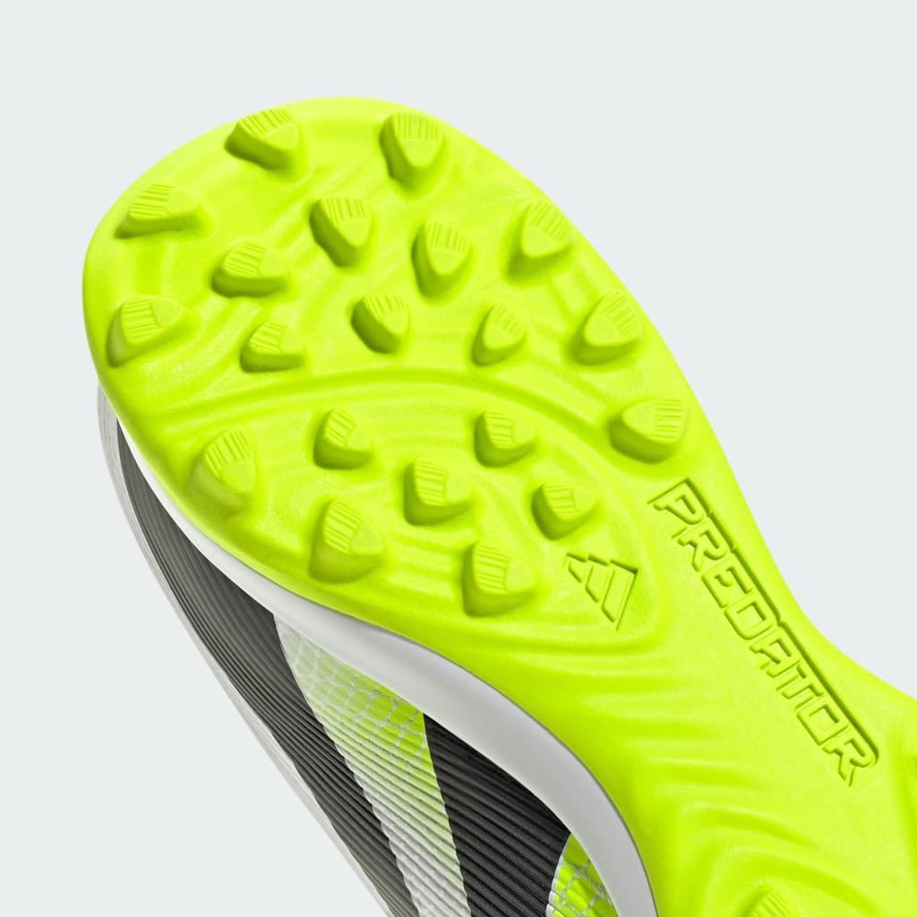 adidas Predator League Turf Boots JI1132 Unisex Performance Sports Shoes Cloud White / Core Black / Lucid Lemon