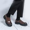Business Thick Soled Men's Shoes Fashionable Minimalist Design Style Outdoor Leisure Business Party Wedding Dress Groom Loafer