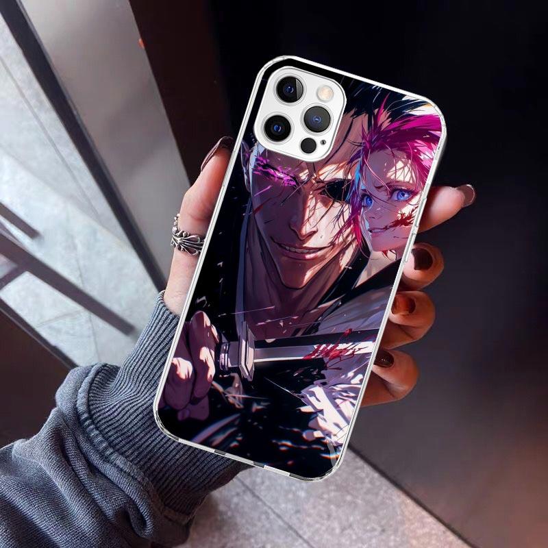 Чехол для телефона Bleach с изображением Зараки Кенпачи для iPhone 17 Air 16 15 Pro Max 14 Plus 13 Mini 12 11 Чехол 7 8 SE Силиконовый Чехол Печать Fundas