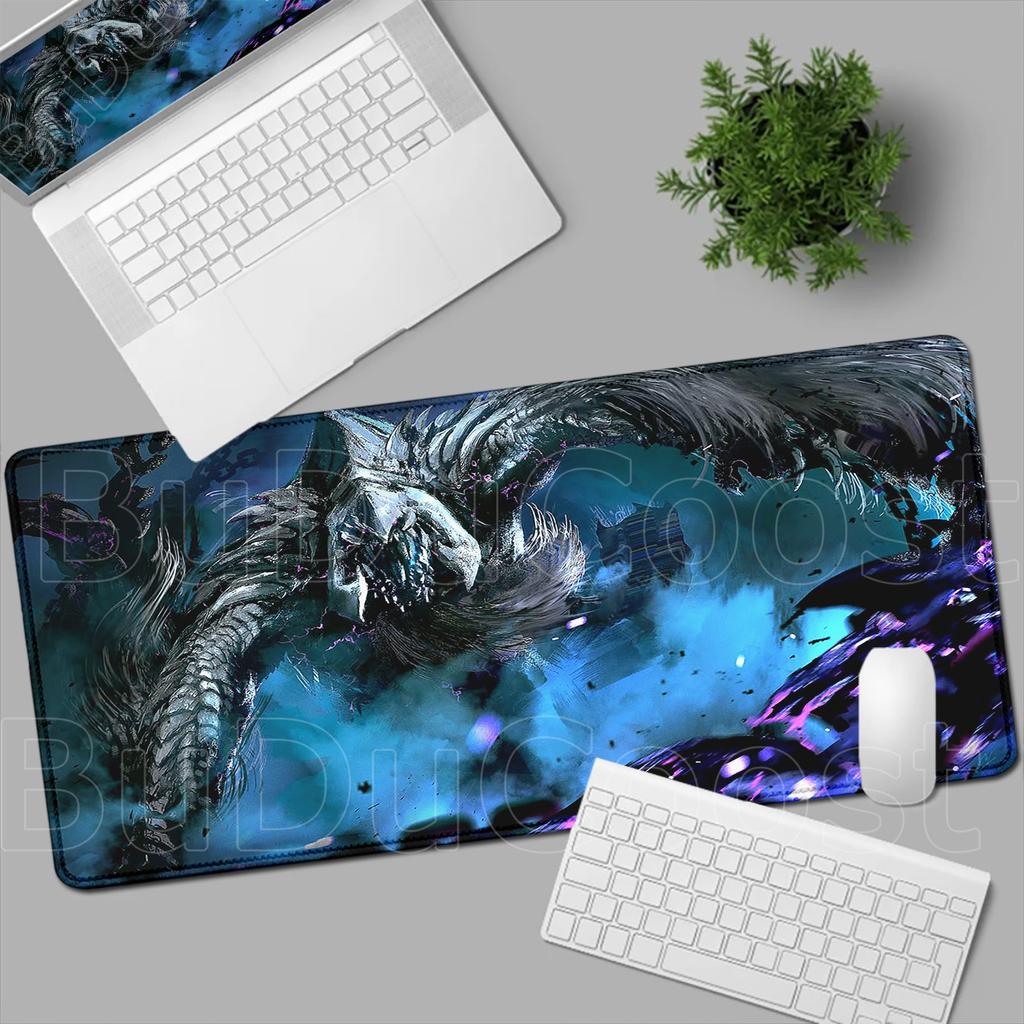 HD Печать Коврик для мыши Игра Monster Hunter Wilds Коврик для мыши Натуральная резина Клавиатурный коврик Офисный коврик для стола Компьютерные игровые аксессуары