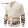 Autumn Winter 2025 Cardigan Sweaters for Men Jumper Warm Sueter Masculino Vintage Christmas Man Luxury Knitted Sweater Coats 4XL
