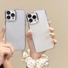 Applicable To Apple 16 Transparent Mobile Phone Case Plating Frame Iphone15Promax Protective Case Simple 13/14